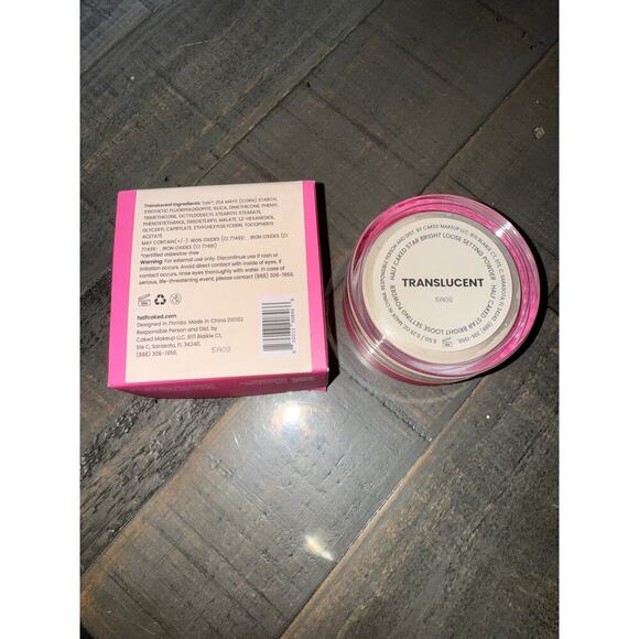 Half Caked Star Bright Loose Setting Powder in Translucent NEW FULL Size - Picture 4 of 4
